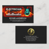 Elektrische Lijst met rode draad Visitekaartje (Voorkant / Achterkant)