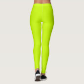 Elektrische Limoen Effen kleur Leggings (Achterkant)