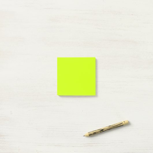 Elektrische Limoen Effen kleur Post-it® Notes (Op bureau)