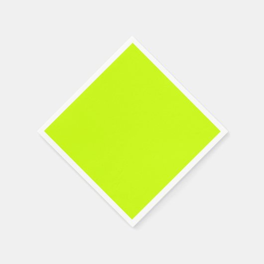 Elektrische Limoen Effen kleur Servet (Hoek)