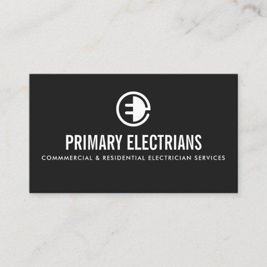 Elektrische Logo Visitekaartje (Voorkant)