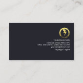 Elektrische machtslijn voor de creatieve Gold Buil Visitekaartje (Achterkant)