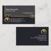 Elektrische machtslijn voor de creatieve Gold Buil Visitekaartje (Voorkant / Achterkant)