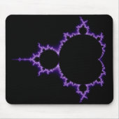 Elektrische Mandelbrot Set Mousepad Muismat (Voorkant)