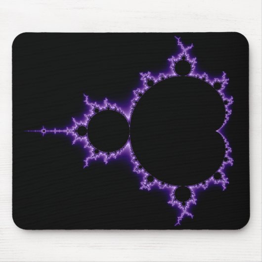 Elektrische Mandelbrot Set Mousepad Muismat (Voorkant)