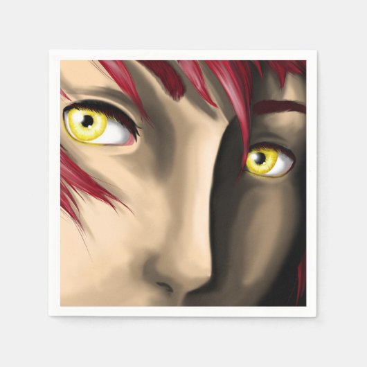 Elektrische Manga Jongen Servet (Voorkant)