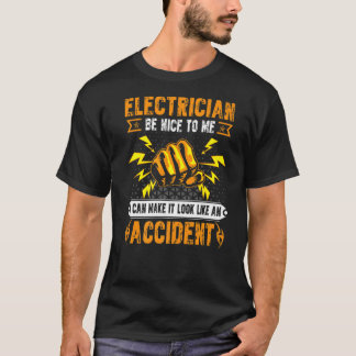 Elektrische Mannen Elektrische Ingenieur Humor T-shirt