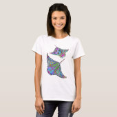 Elektrische Manta Rays, dames T-shirt (Voorkant volledig)