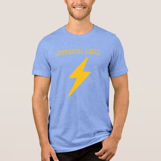 Elektrische Melk Bout & Blauw  Tri-Blend Shirt (Voorkant)
