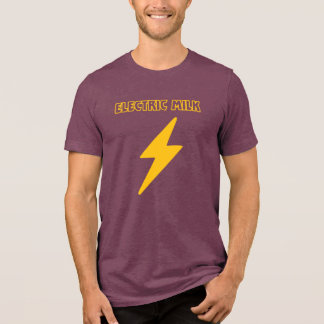 Elektrische melk (Maroon & Goud) Tri-Blend Shirt