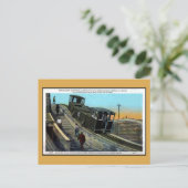  elektrische muilsleeplijn Panama-kanaal Briefkaart (Staand voorkant)