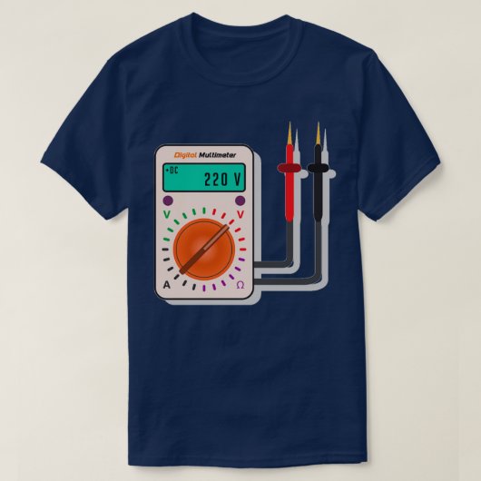 Elektrische Multimeter Design Gift Ideeën T-shirt (Design voorkant)