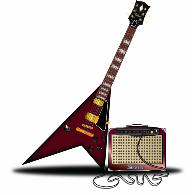 Elektrische n'Amp Thrash Fotobeeldje Magneet (Voorkant)