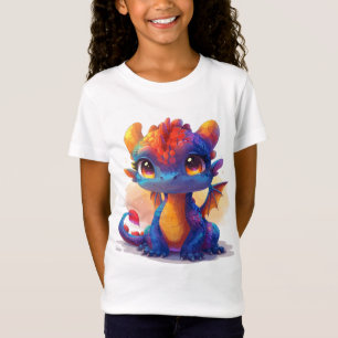 Elektrische Neon Baby-dinosaurus - Helder en speel T-shirt