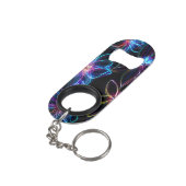 Elektrische Neon Bloem Radiantie Mini Flessenopener (Achterkant Gekanteld)