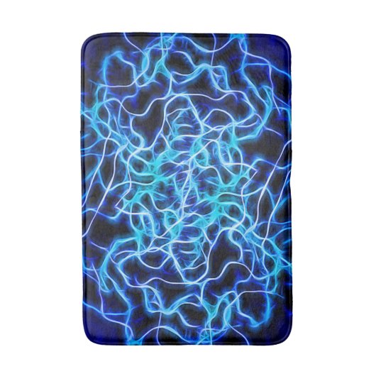 Elektrische neon Blue Tesla Coil Lightning Badmat (Voorkant Verticaal)