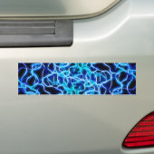 Elektrische neon Blue Tesla Coil Lightning Bumpersticker (Op auto)