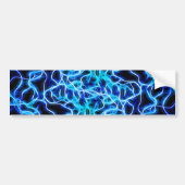 Elektrische neon Blue Tesla Coil Lightning Bumpersticker (Voorkant)