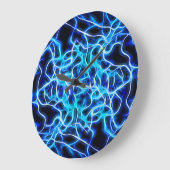 Elektrische neon Blue Tesla Coil Lightning Grote Klok (Hoek)