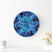 Elektrische neon Blue Tesla Coil Lightning Grote Klok (Huis)