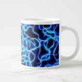 Elektrische neon Blue Tesla Coil Lightning Grote Koffiekop (Rechts)
