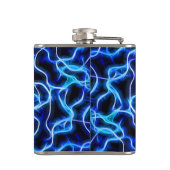 Elektrische neon Blue Tesla Coil Lightning Heupfles (Achterkant)