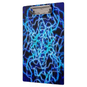 Elektrische neon Blue Tesla Coil Lightning Klembord (Links)