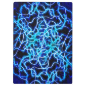 Elektrische neon Blue Tesla Coil Lightning Klembord (Achterkant)