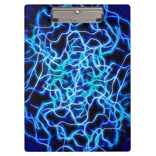 Elektrische neon Blue Tesla Coil Lightning Klembord (Voorkant)