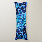 Elektrische neon Blue Tesla Coil Lightning Lichaamskussen (Voorkant Verticaal)