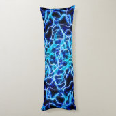 Elektrische neon Blue Tesla Coil Lightning Lichaamskussen (Achterkant (Verticaal))