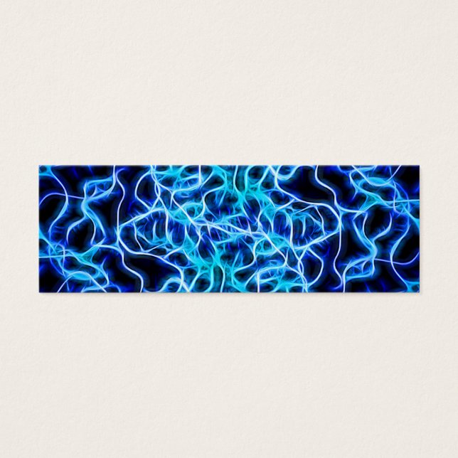 Elektrische neon Blue Tesla Coil Lightning Mini Visitekaartjes (Voorkant)