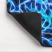 Elektrische neon Blue Tesla Coil Lightning Muismat (Hoek)