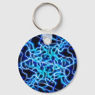 Elektrische neon Blue Tesla Coil Lightning Sleutelhanger