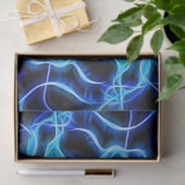 Elektrische neon Blue Tesla Coil Lightning Tissuepapier (Geschenk)