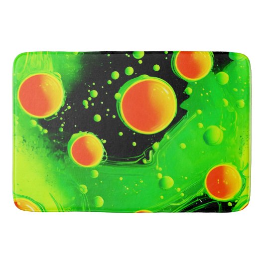 Elektrische Neon Bubble Dance Badmat (Voorkant)