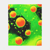Elektrische Neon Bubble Dance Fleece Deken (Voorkant)