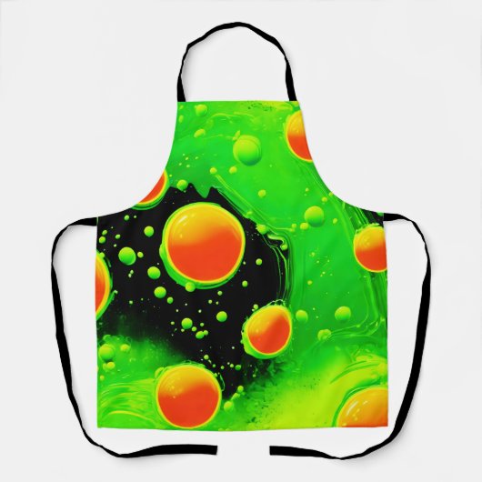 Elektrische Neon Bubble Dance Schort (Voorkant)