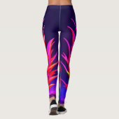 Elektrische Neon Drakenfruit Leggings (Achterkant)