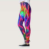 Elektrische Neon Drakenfruit Leggings (Links)