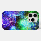 Elektrische Neon Energie Fractale Kunst Case-Mate iPhone Case (Achterkant (horizontaal))