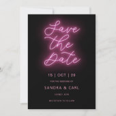 Elektrische Neon Glow Light bespaart de datum Kaart (Voorkant)