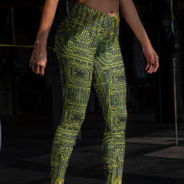 Elektrische Neon Gold-Leggings - Koel Leggings