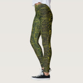 Elektrische Neon Gold-Leggings - Koel Leggings (Links)