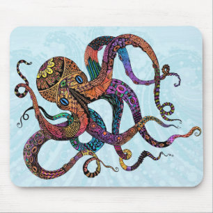Elektrische octopus Mousepad Muismat