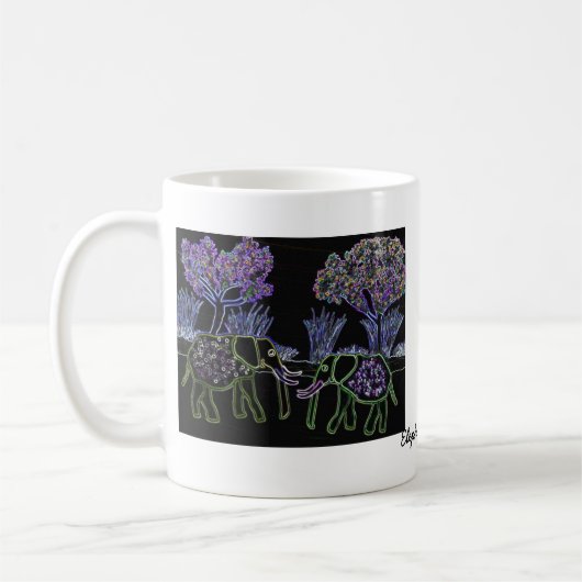 Elektrische olifanten koffiemok (Links)