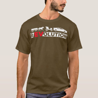 Elektrische omwenteling van de bestuurder EV-batte T-shirt