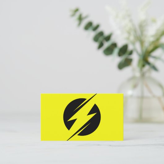 Elektrische onderneming — elektricien — Bolt Visitekaartje (Staand voorkant)