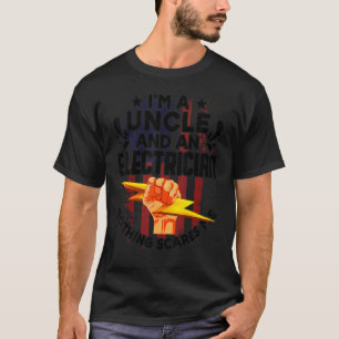 Elektrische Oom-Amerikaanse Vlag Patriot T-shirt