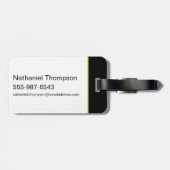 Elektrische oprit met Typografie Bagagelabel (Achterkant horizontaal)